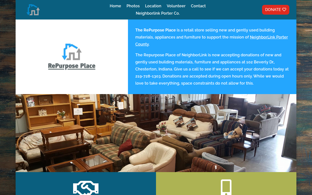 RePurpose Place website preview