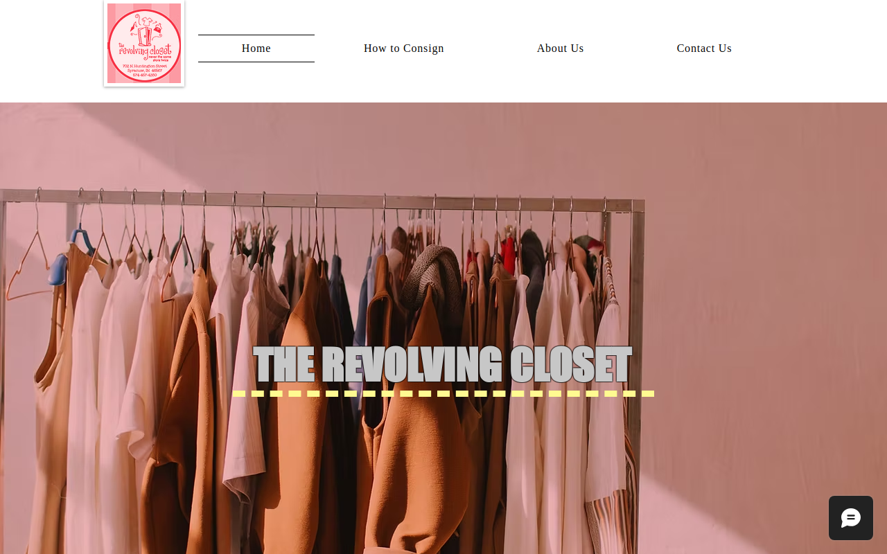 The Revolving Closet website preview