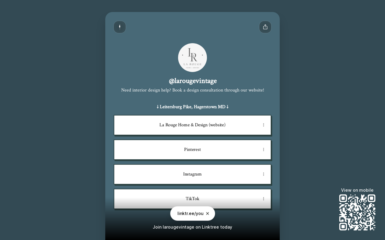 La Rouge Home & Design website preview