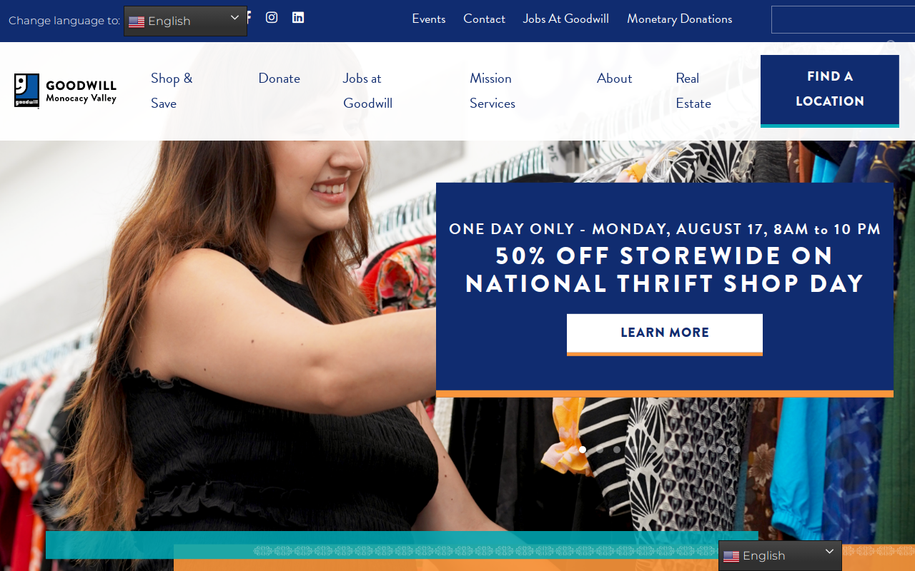 Middletown - Goodwill Retail Store & Donation Center website preview