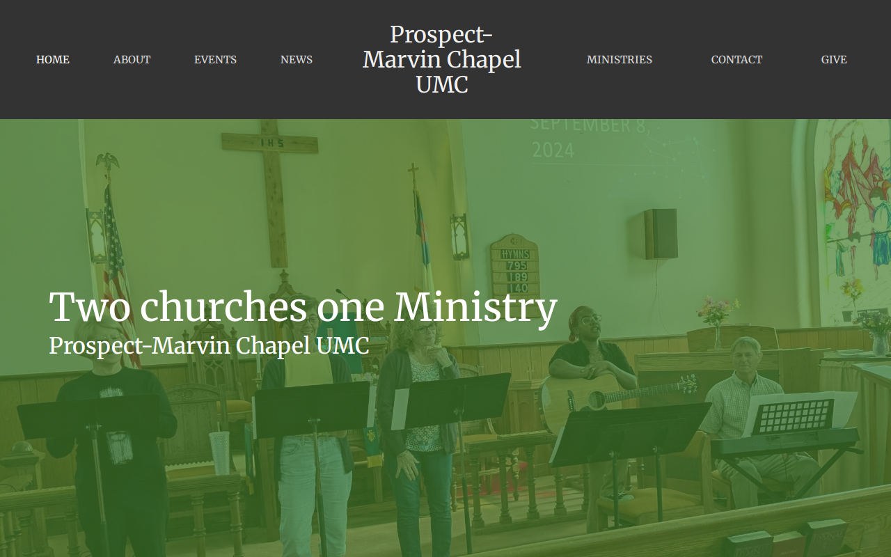 Marvin's Chapel Thrift Store website preview