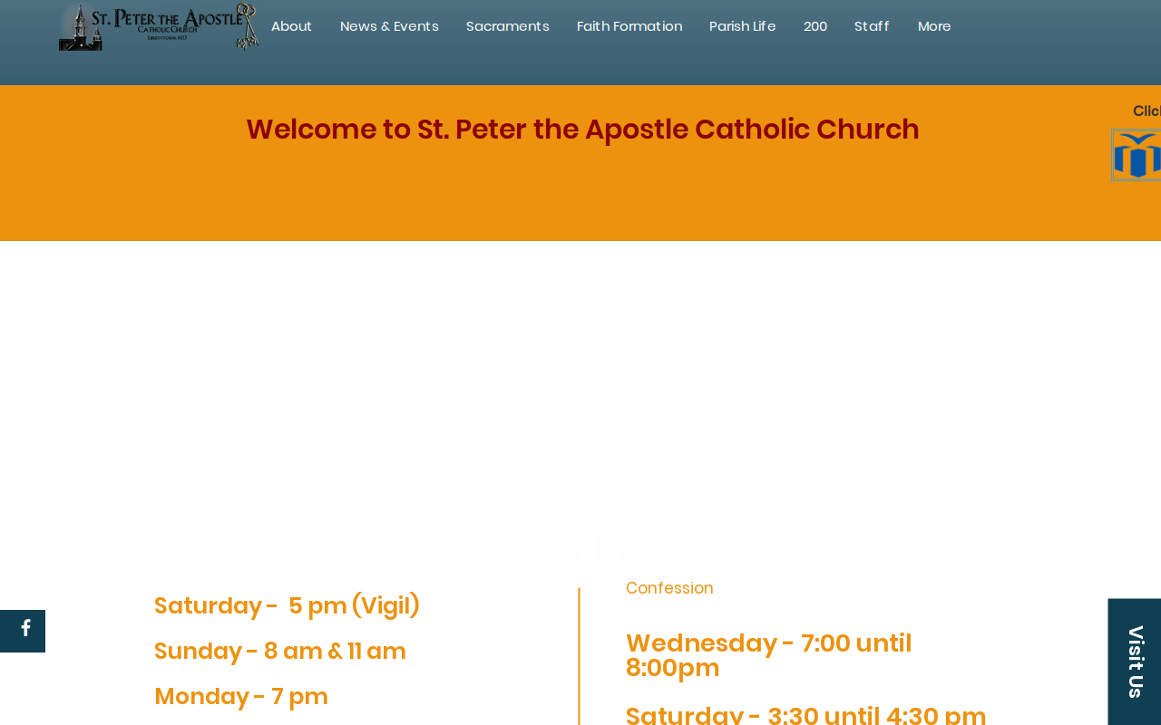 St Peter's Thrift Shop website preview