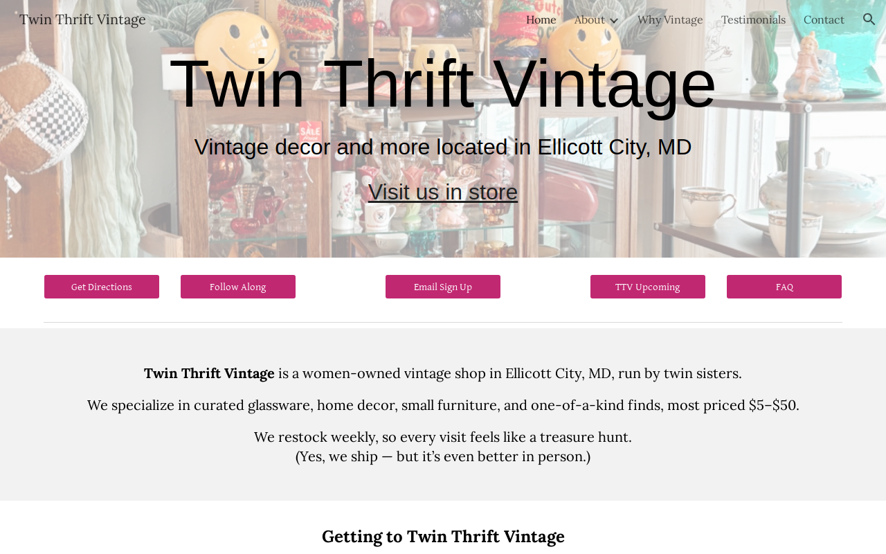Twin Thrift Vintage website preview