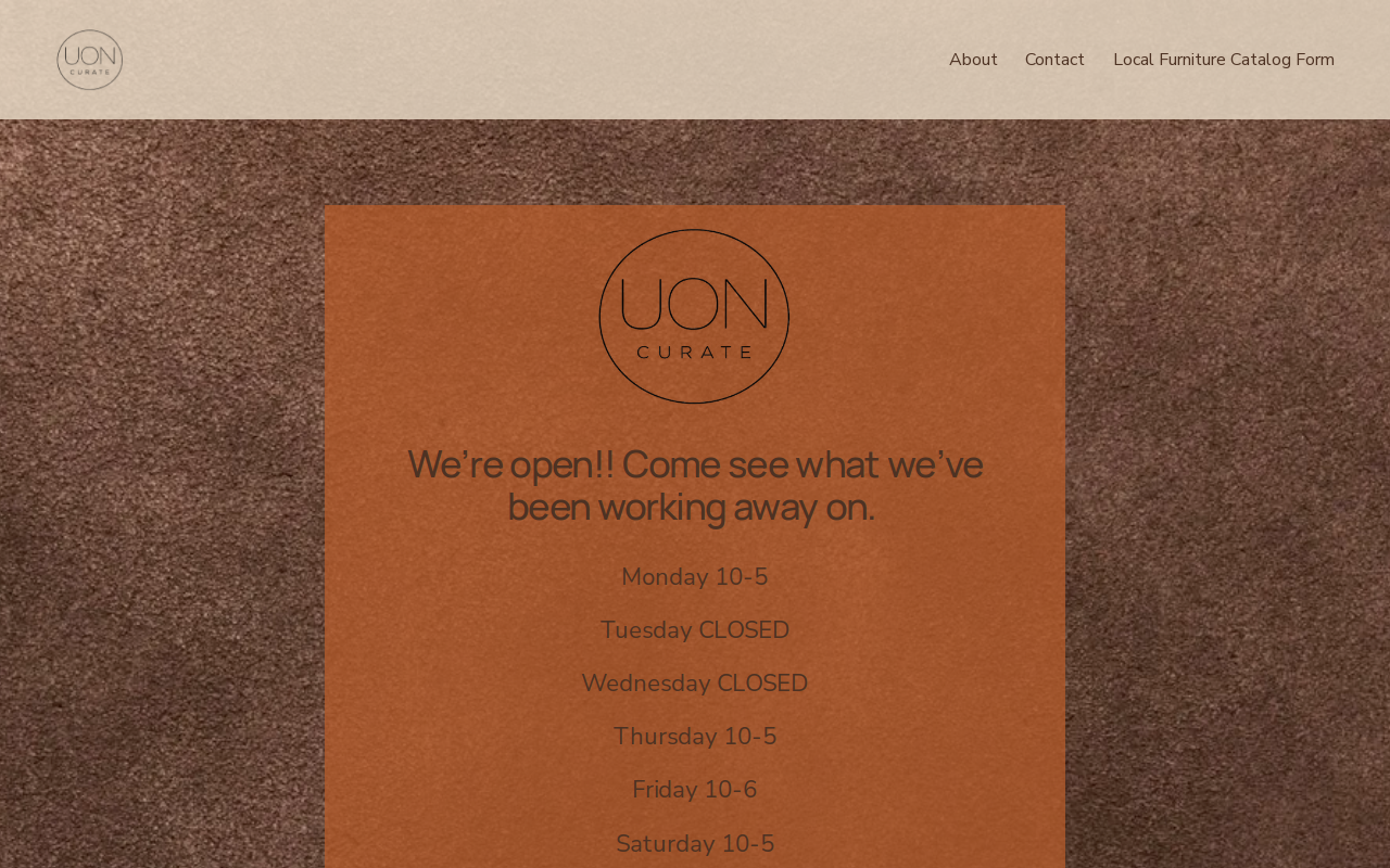 UON curate website preview