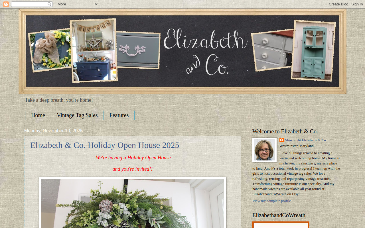 Elizabeth and Co. website preview