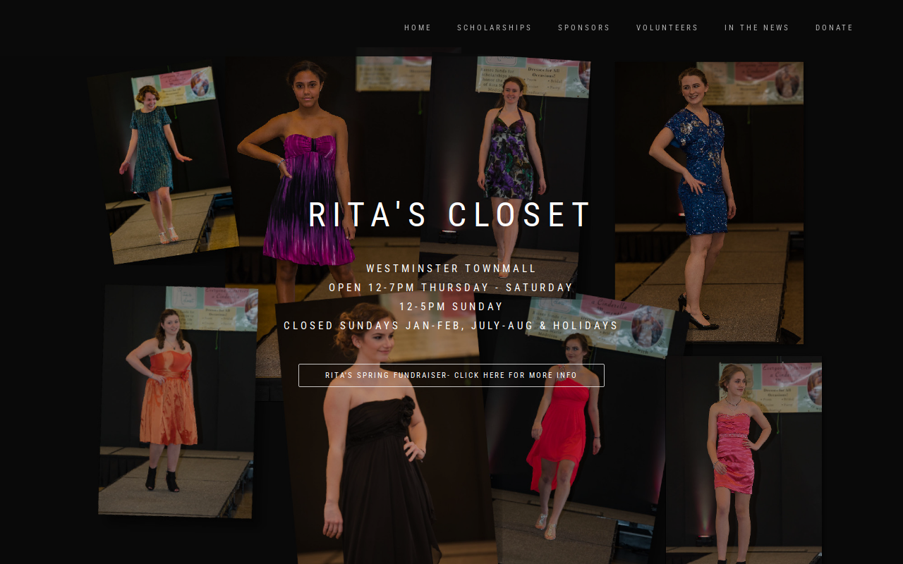 Rita’s Closet website preview