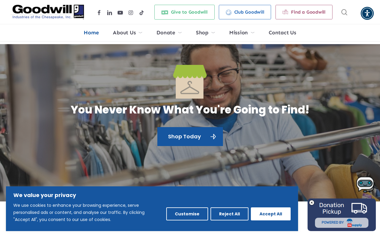 Good Will of Catonsville website preview