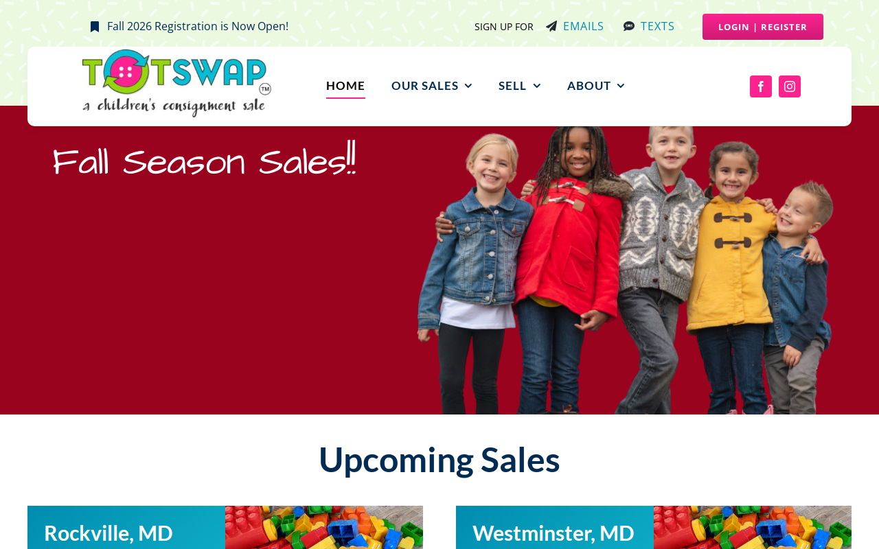 TotSwap Consignment Sale website preview