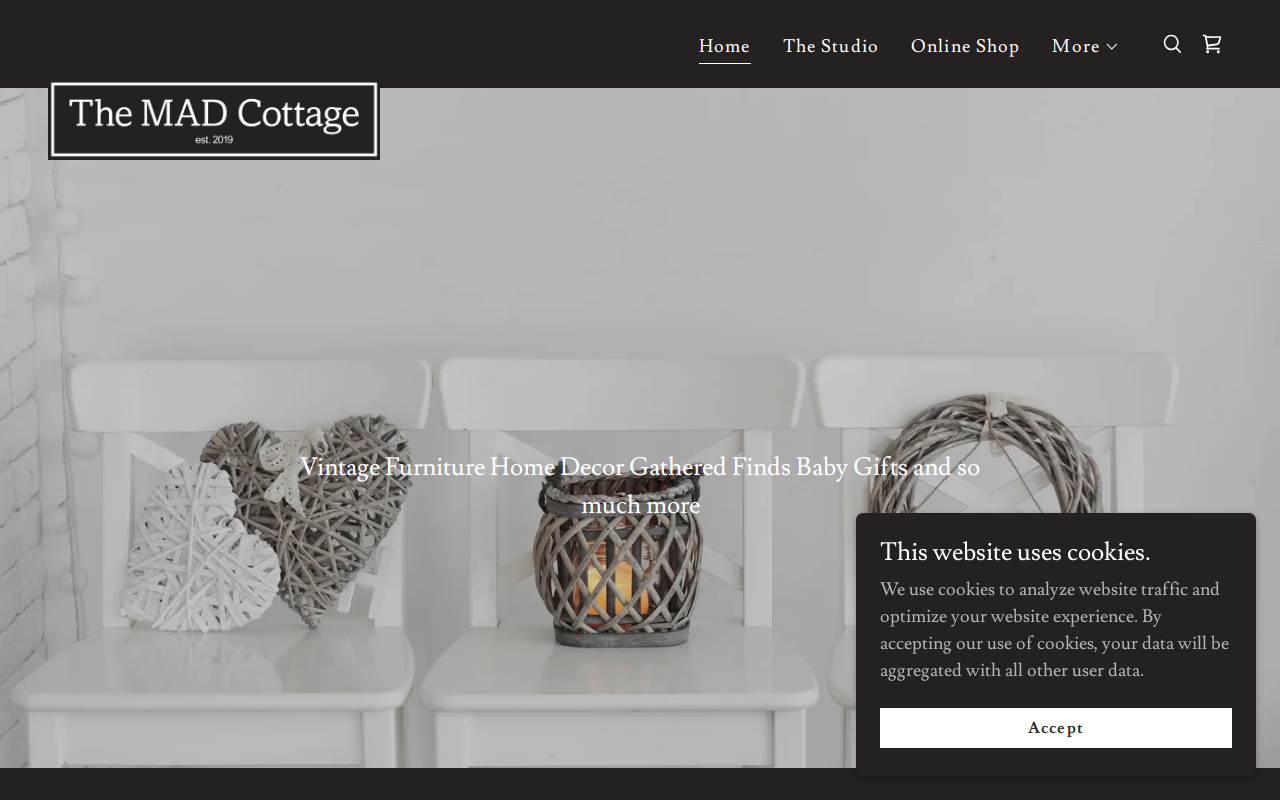 The MAD Cottage website preview