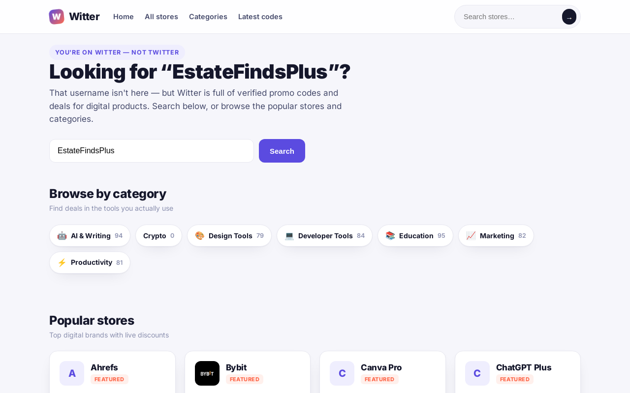 Estate Finds Plus website preview