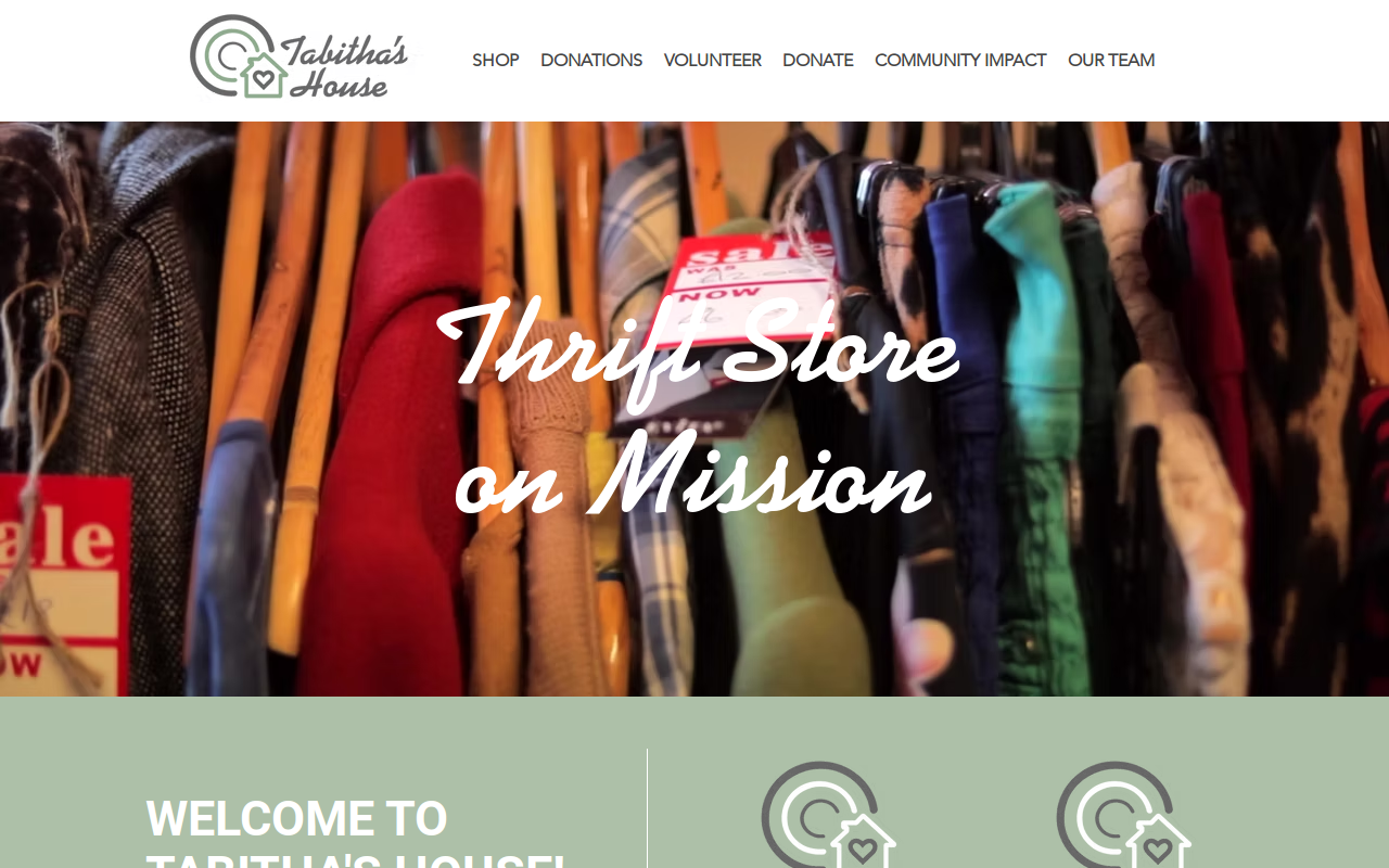 Tabitha's House website preview