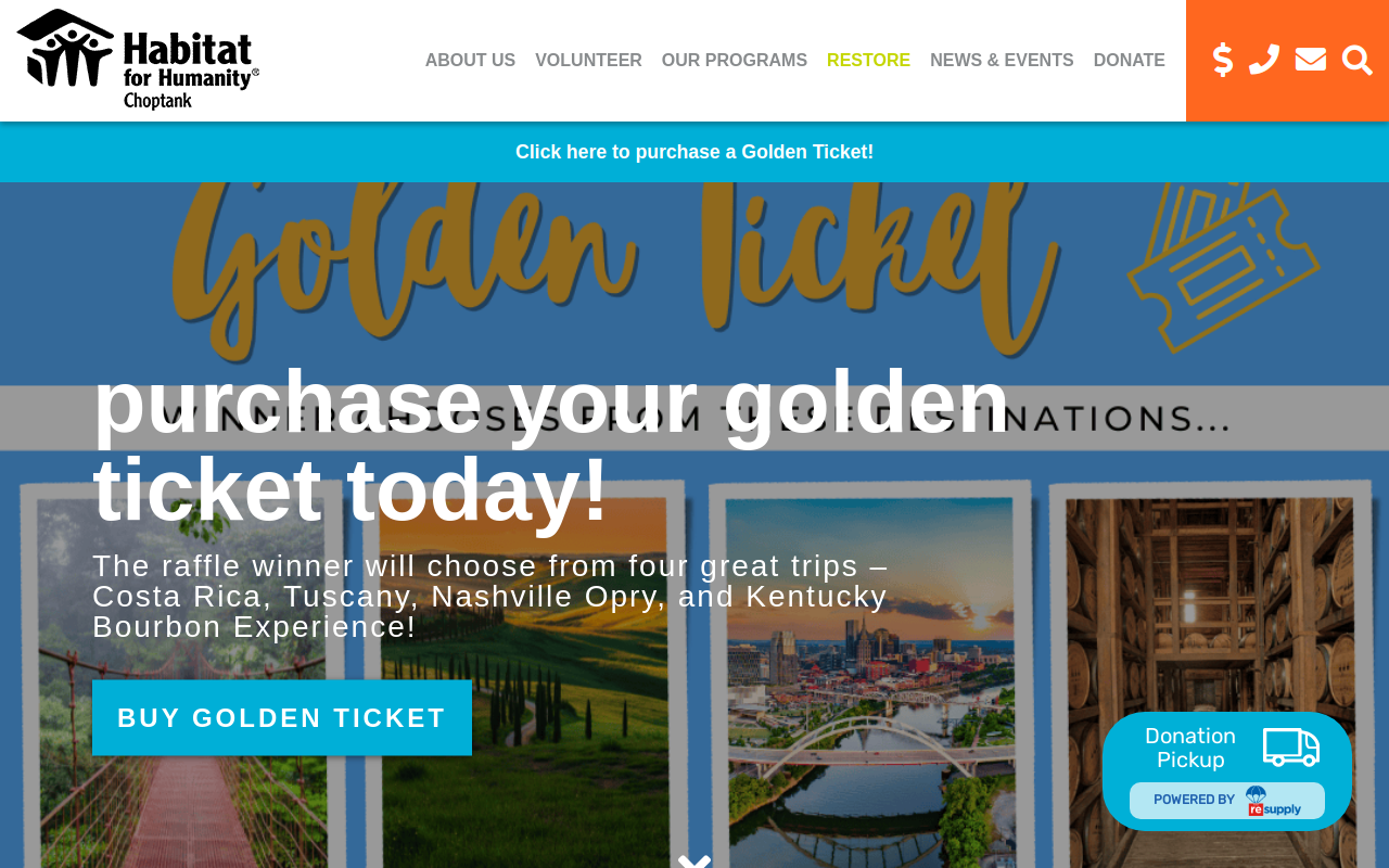 Habitat for Humanity Choptank ReStore website preview