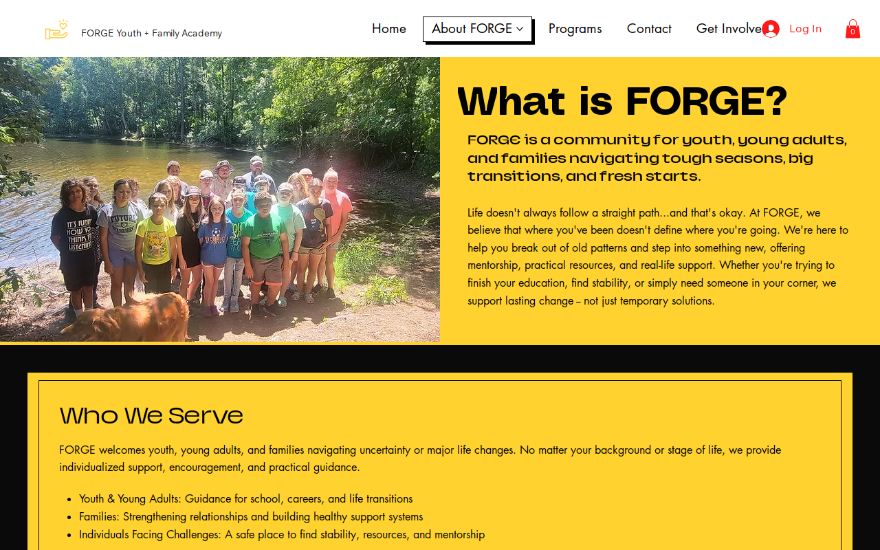 FORGE Thrift -N- Gift website preview