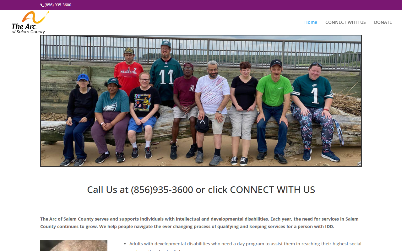 The Arc of Salem County Thrift Shop website preview