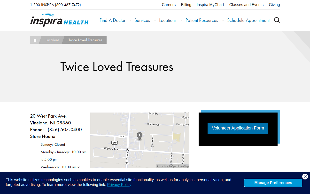 Twice Loved Treasures website preview