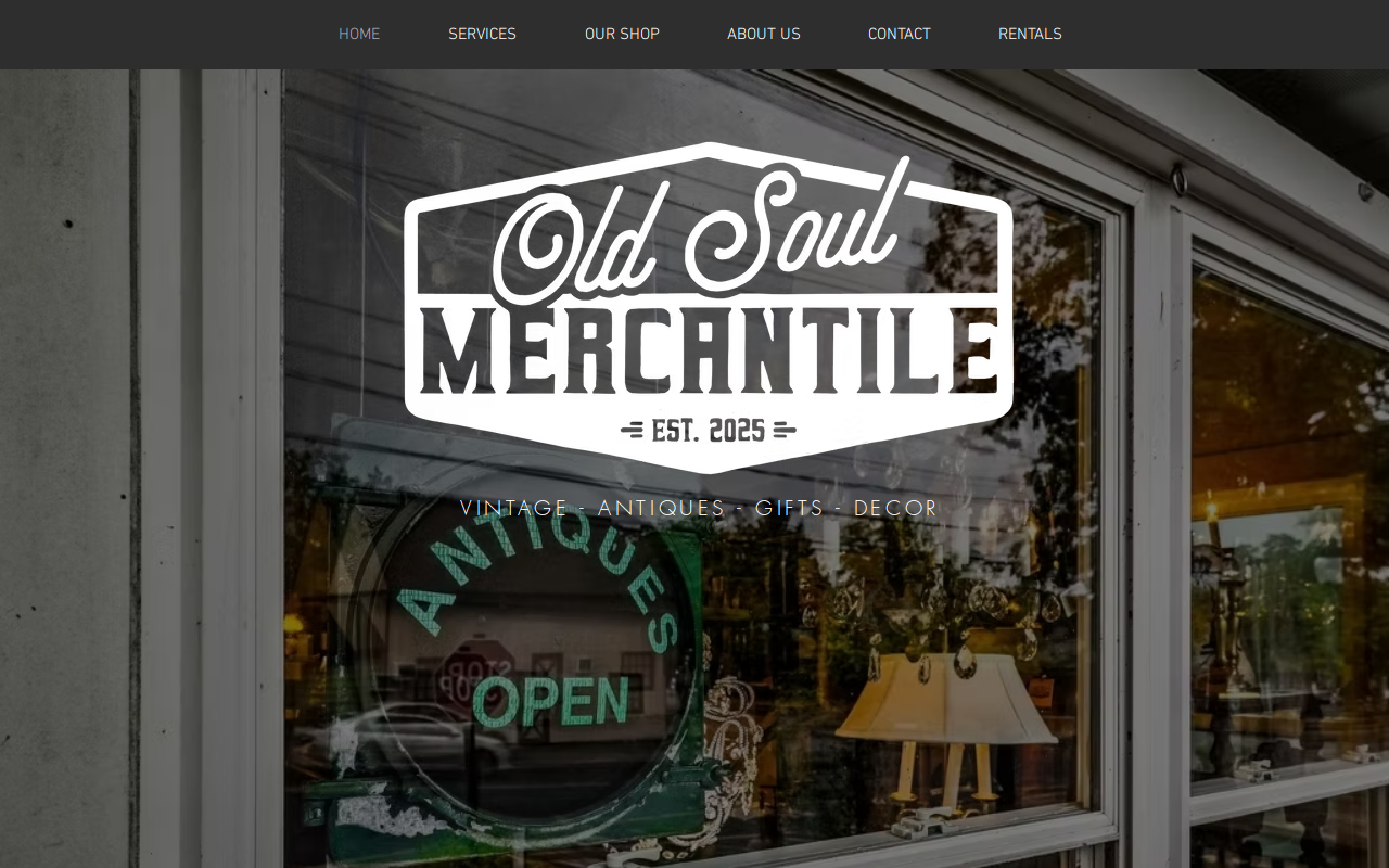 Old Soul Mercantile website preview