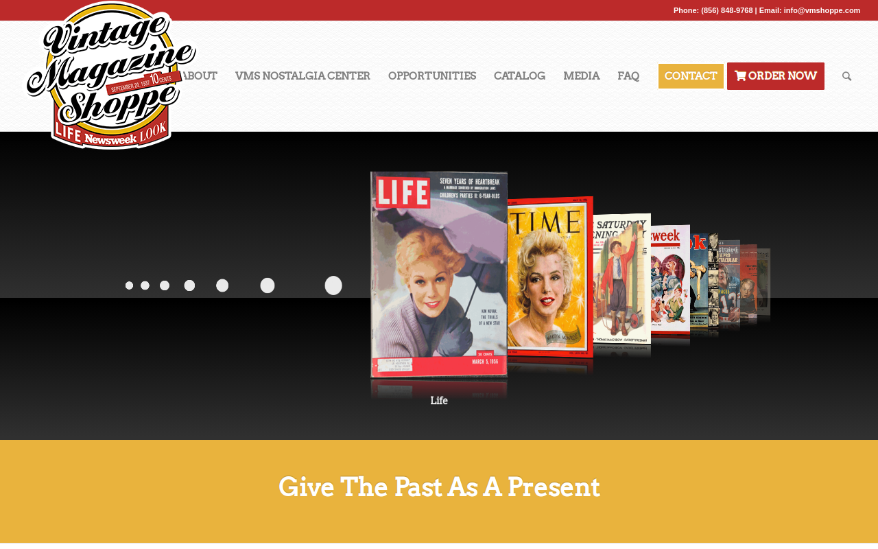 Vintage Magazine Shoppe website preview