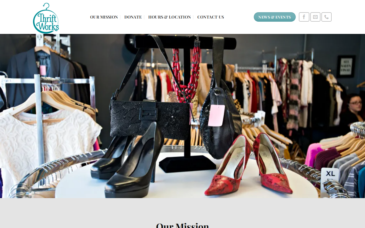 Thrift Works website preview
