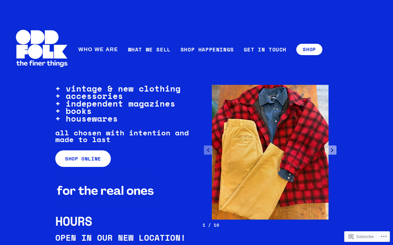 Odd Folk website preview