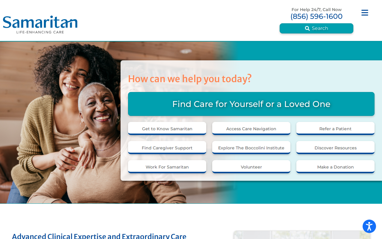 Samaritan Thrift website preview
