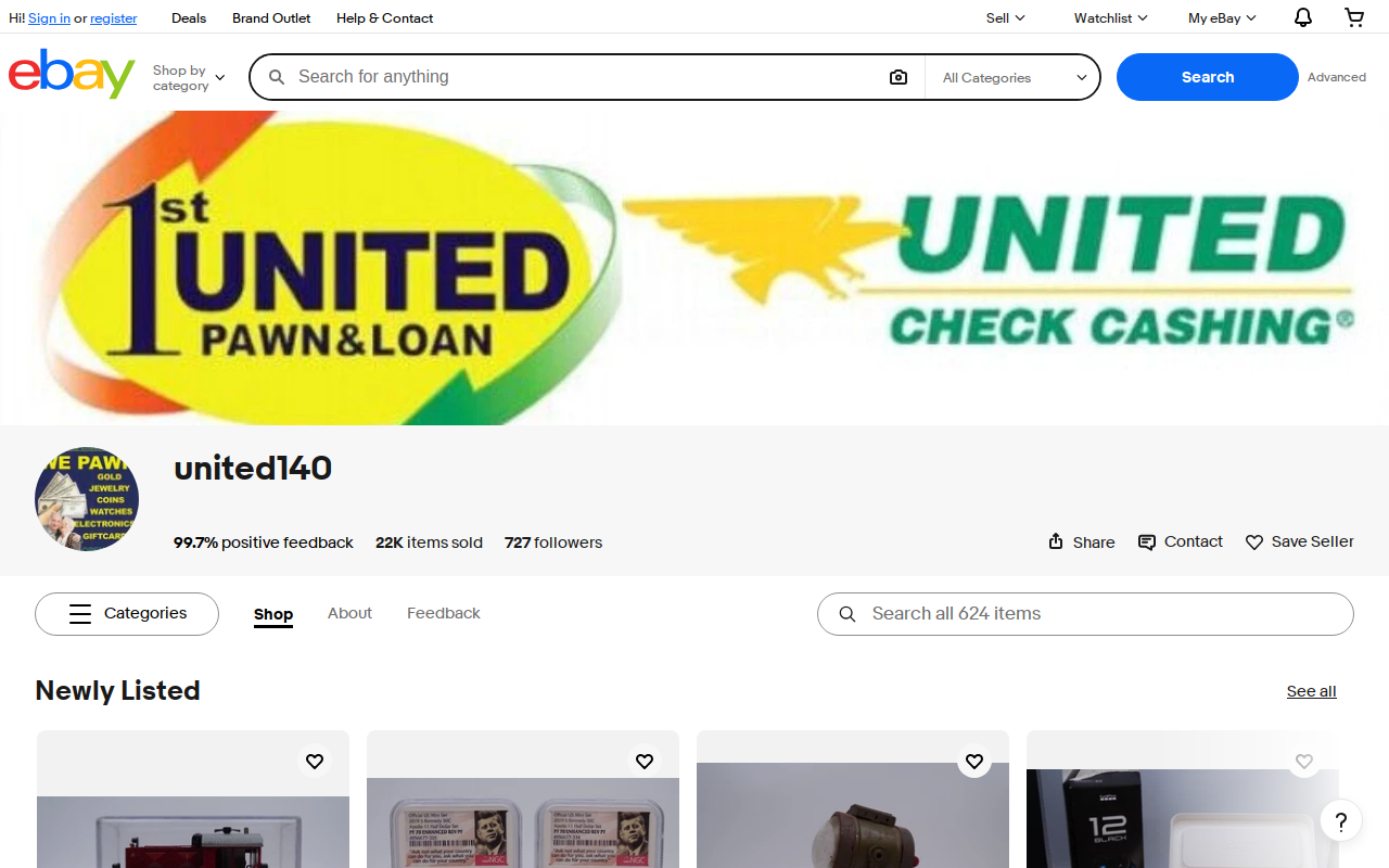 1st United Pawn & Loan website preview