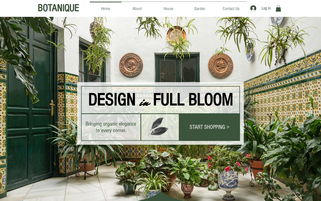 Home Finds Shop website preview