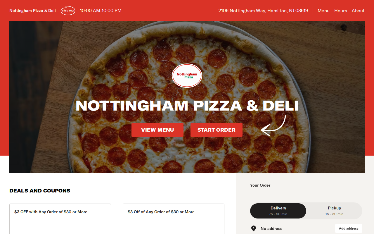 Nottingham Way website preview