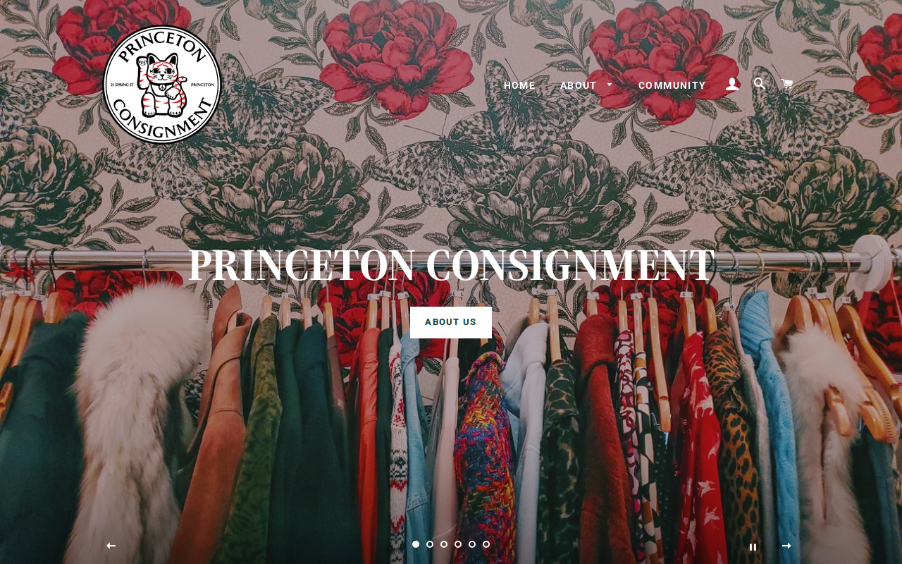 Princeton Consignment website preview