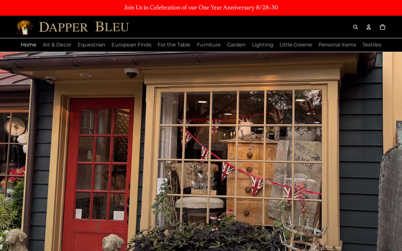 Dapper Bleu website preview