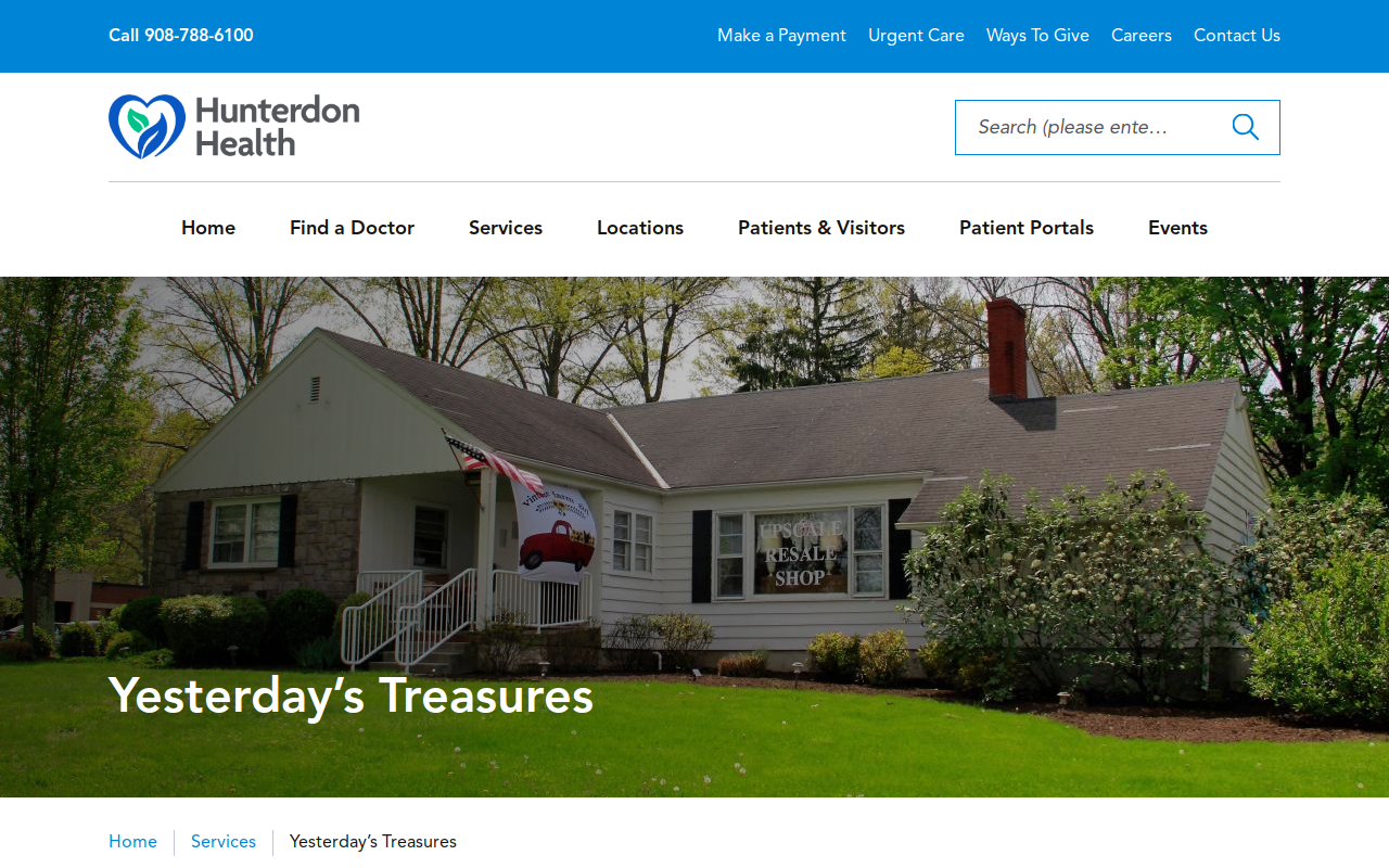 Yesterday's Treasures website preview