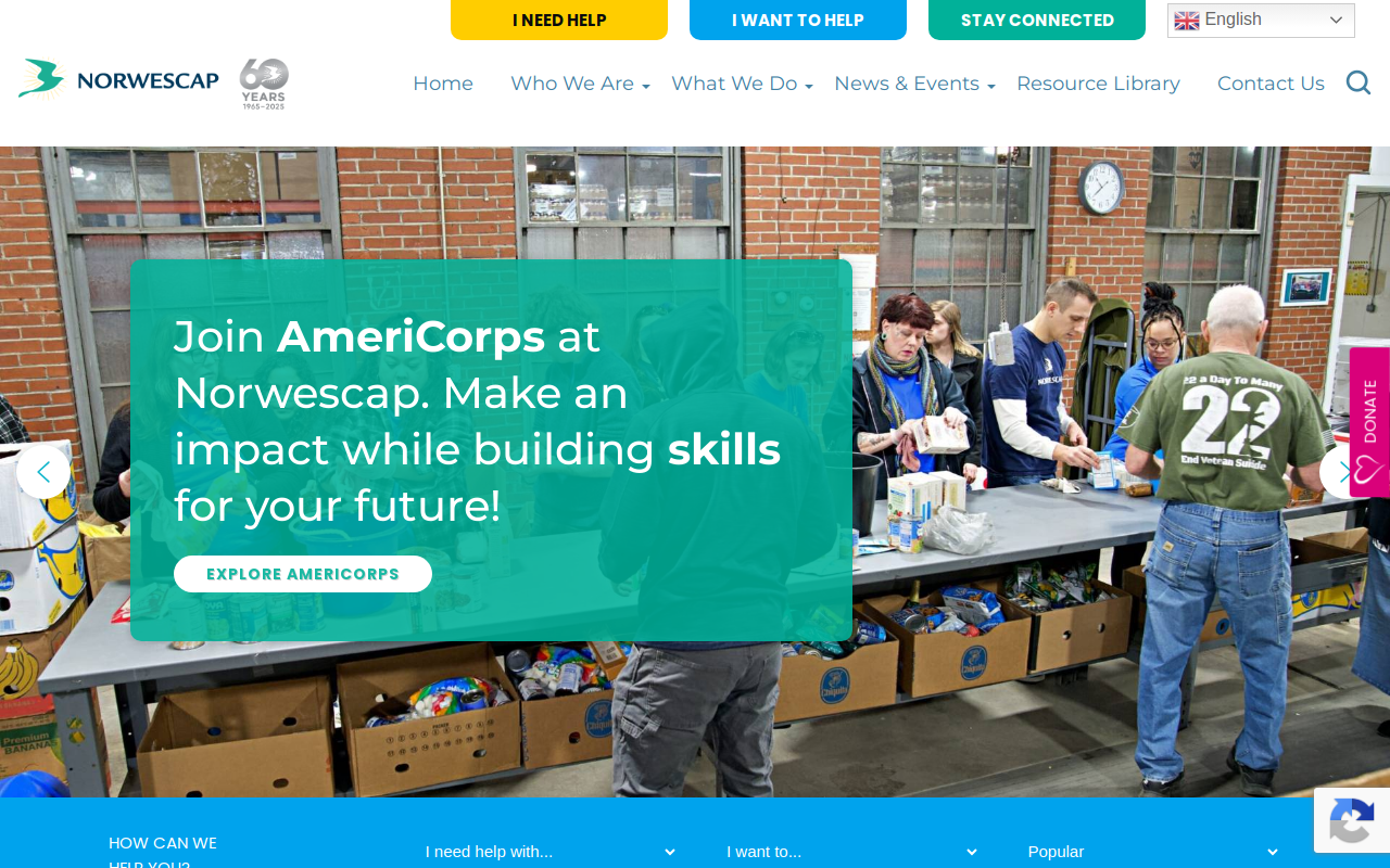 Norwescap Food Bank Thrift Store website preview