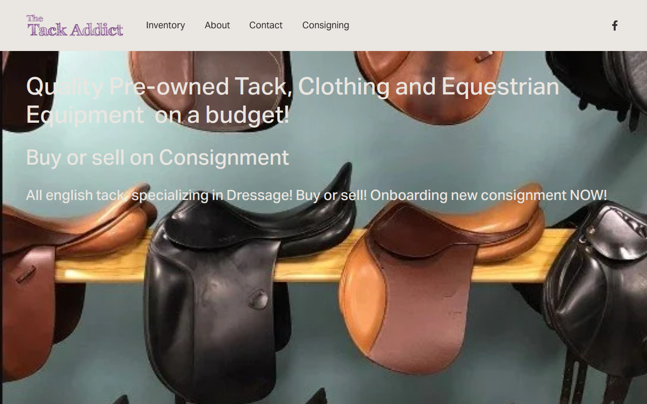 The Tack Addict website preview