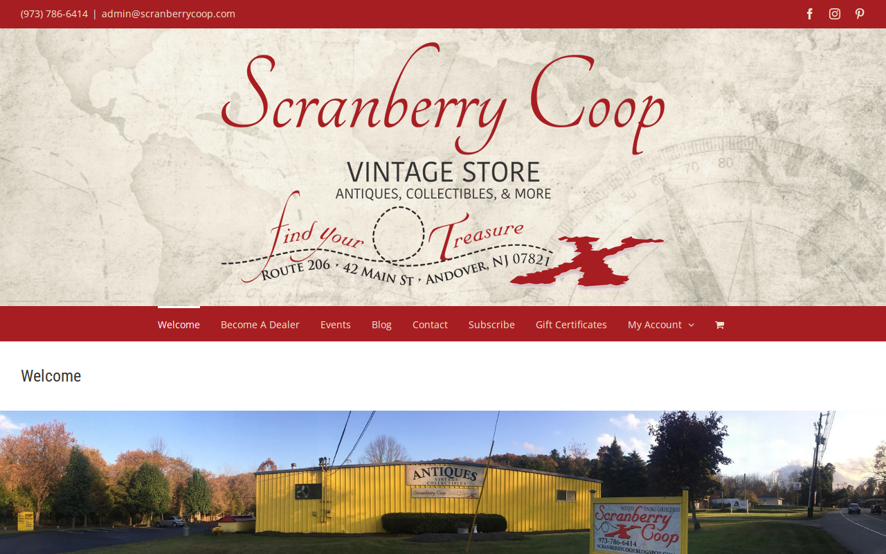 Scranberry Coop website preview