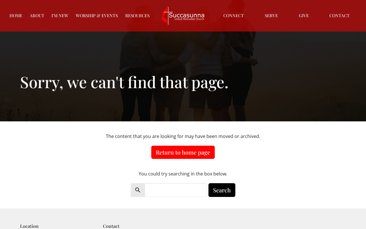 Succasunna UMC Thrift Shop website preview