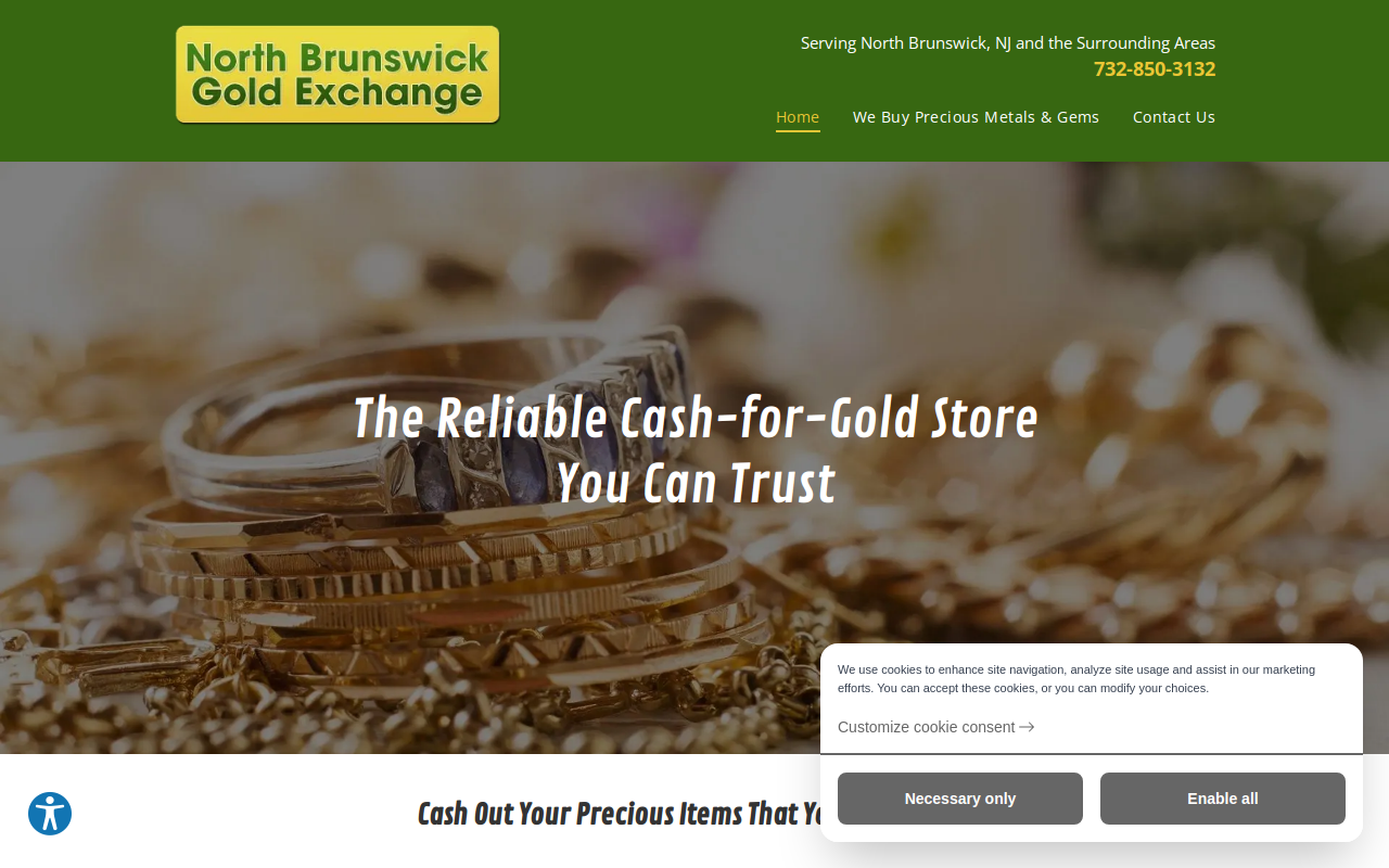 North Brunswick Gold Exchange website preview