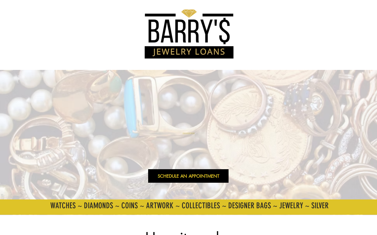 Barry's Jewelry Loans website preview
