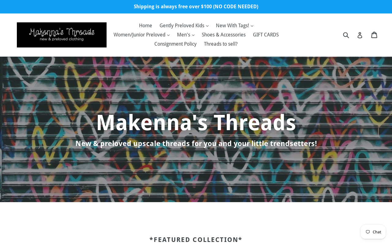 Makenna’s Threads New & Preloved Clothing website preview