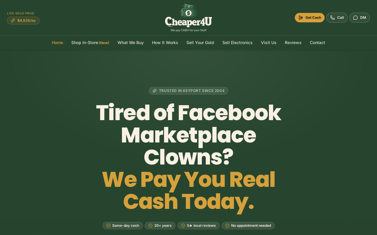 Cheaper4U website preview