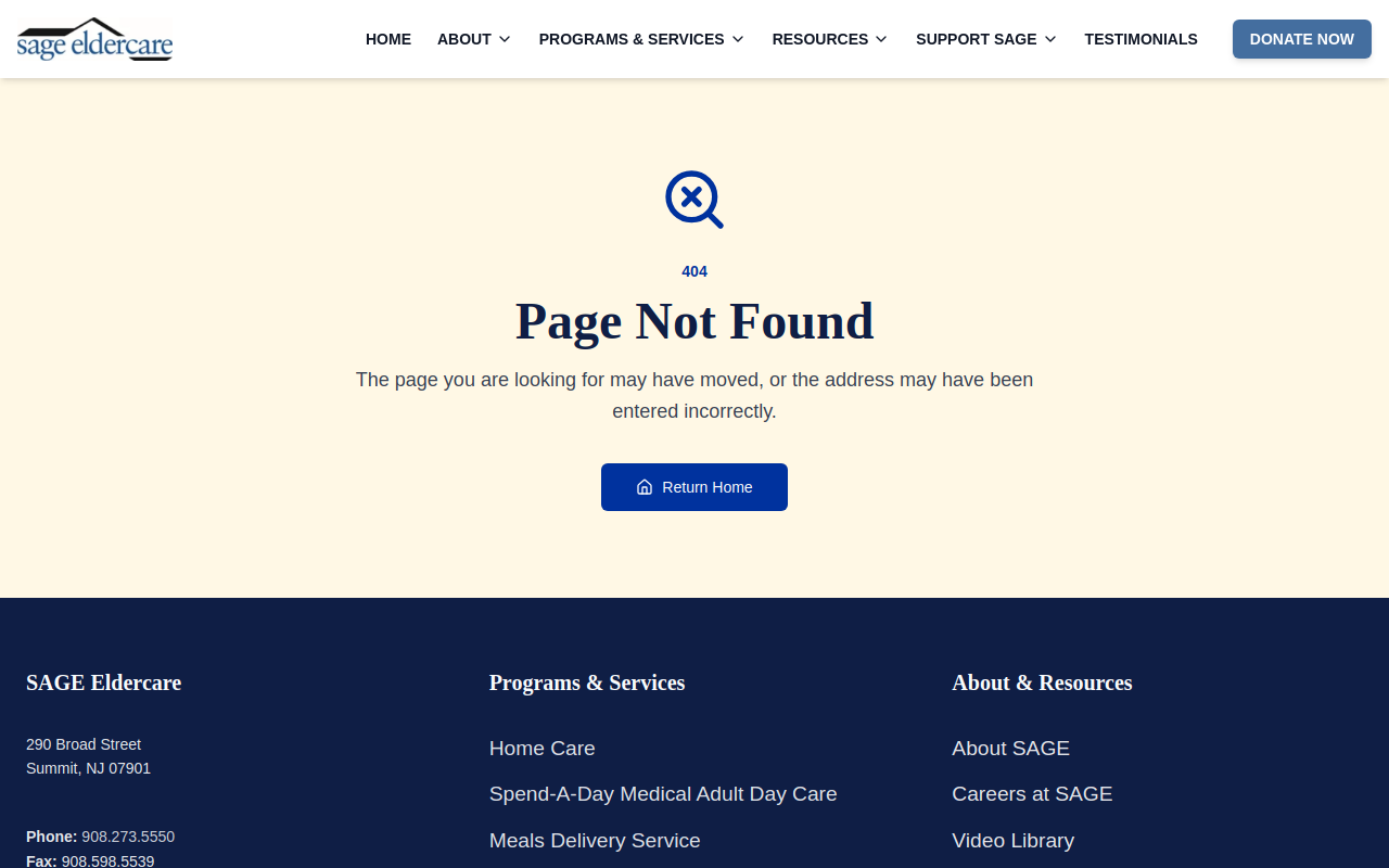 SAGE Resale Shop website preview