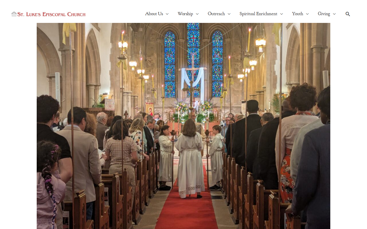 St Luke's Church Second Time Around Shop website preview