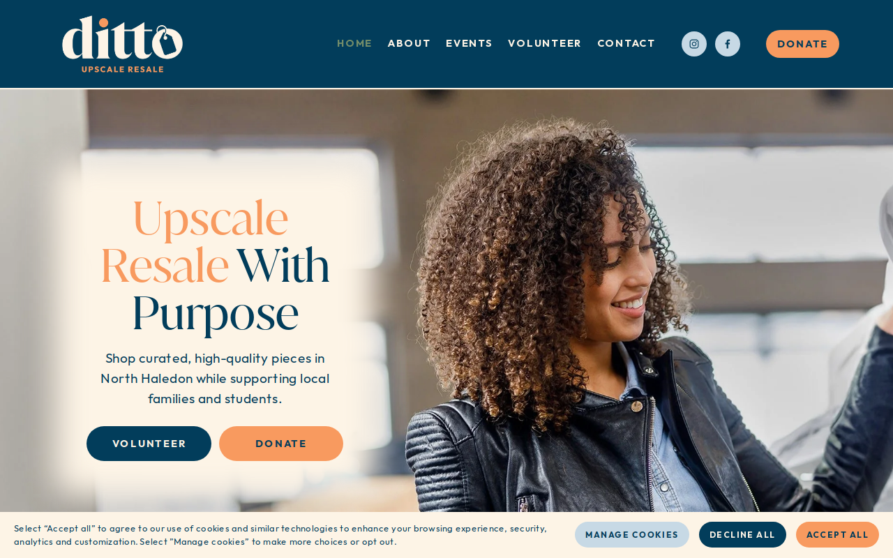 ditto Upscale Resale of NJ website preview