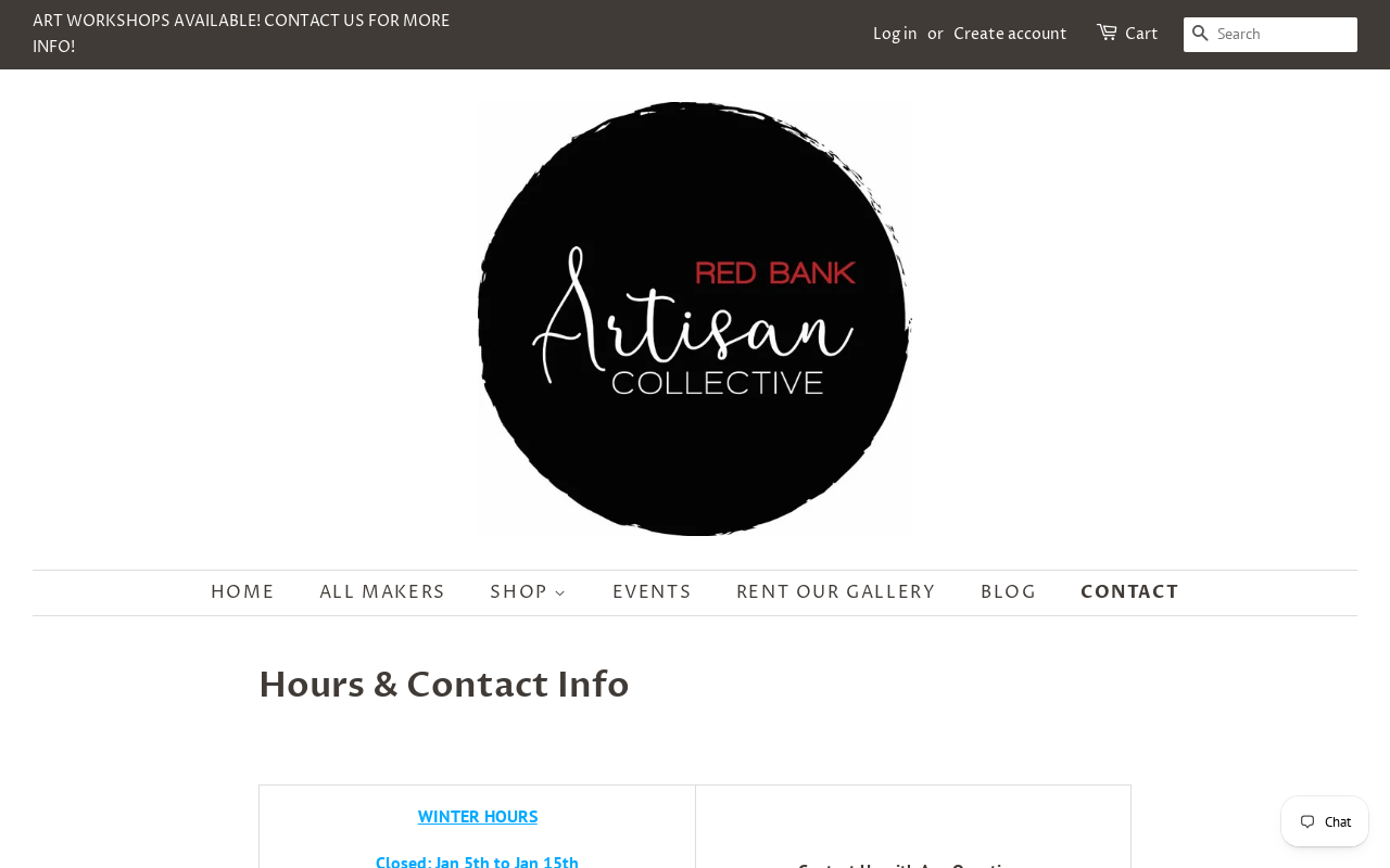 Red Bank Artisan Collective website preview
