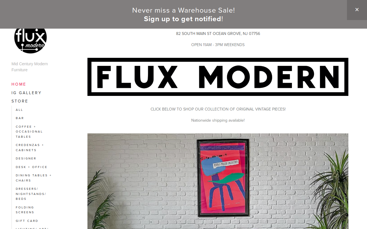 Flux Modern website preview