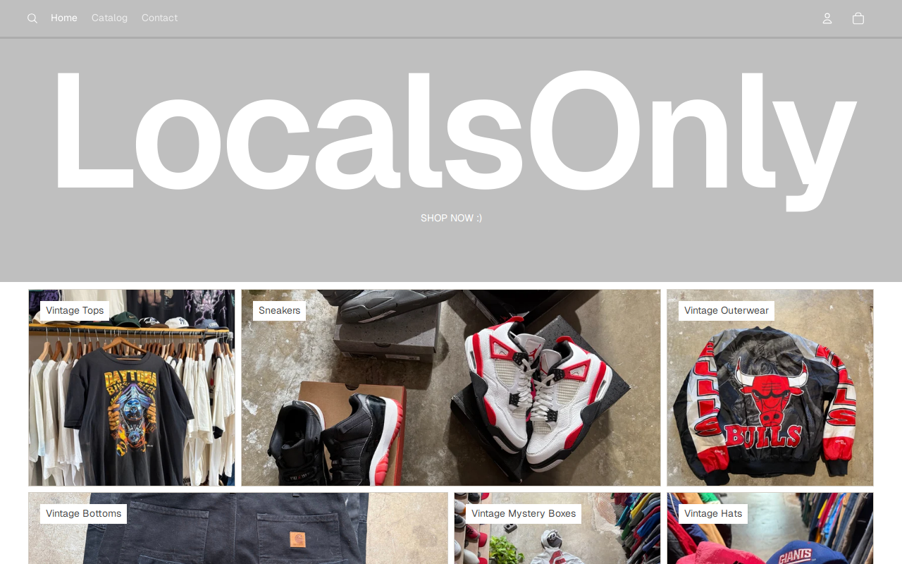Locals Only website preview