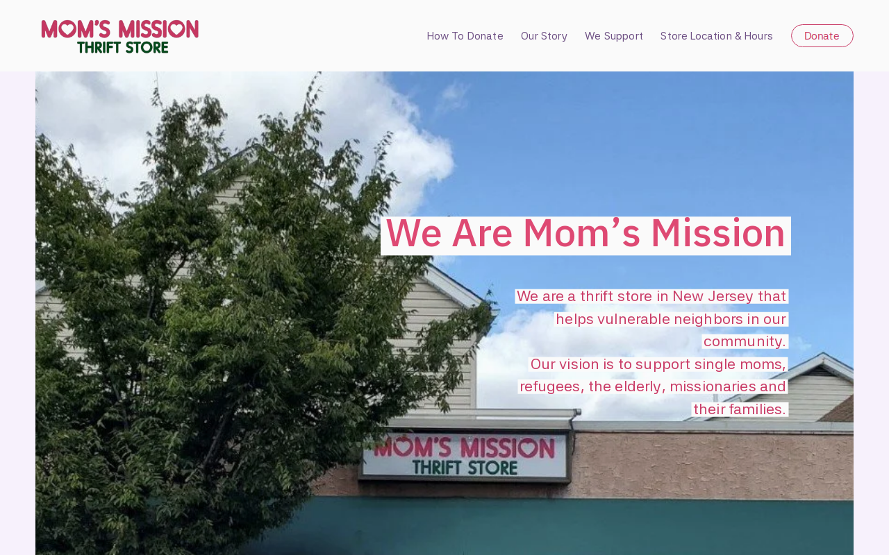 Mom's Mission website preview