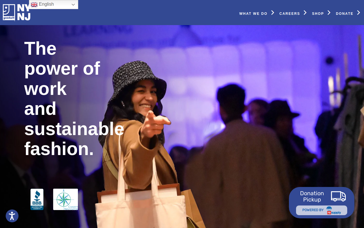 Goodwill Nynj Outlet Store & Donation Center website preview