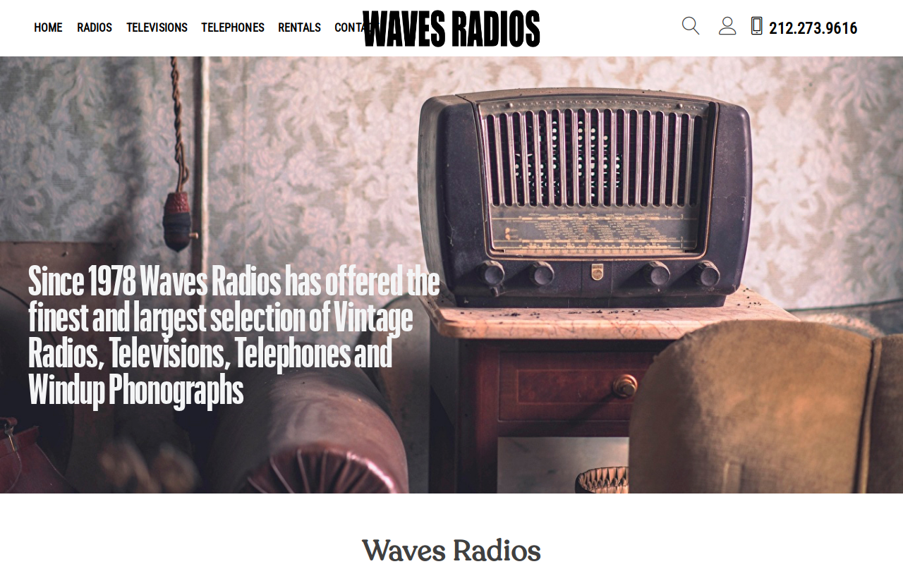 Waves Radios website preview
