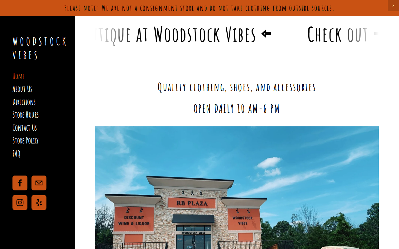 Woodstock Vibes website preview