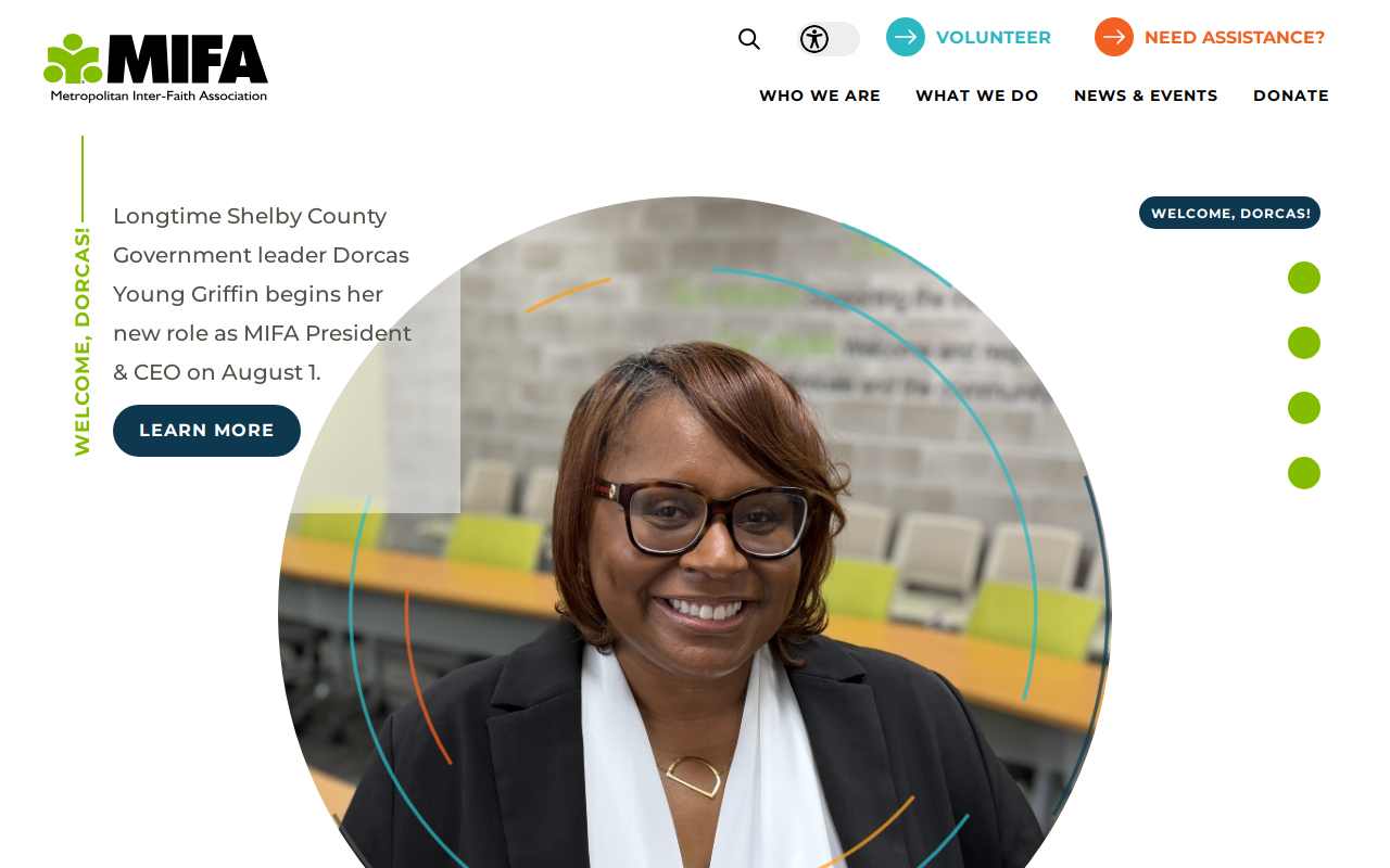 MIFA (Metropolitan Inter-Faith Association) website preview