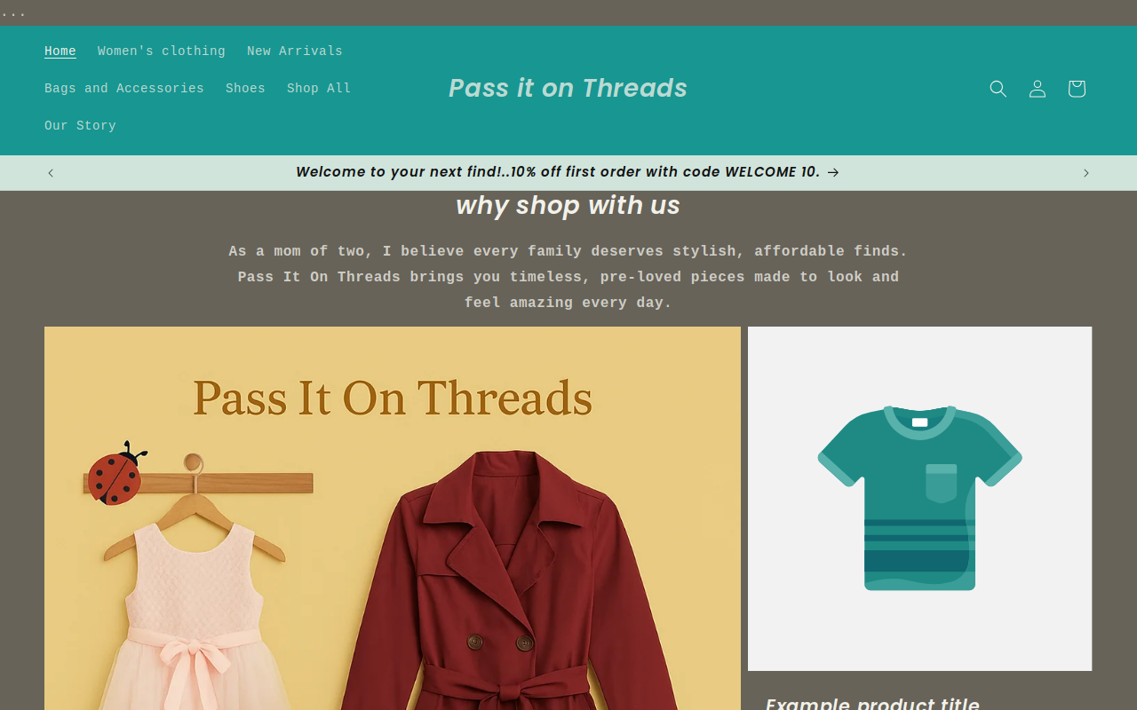 Pass it on Threads website preview